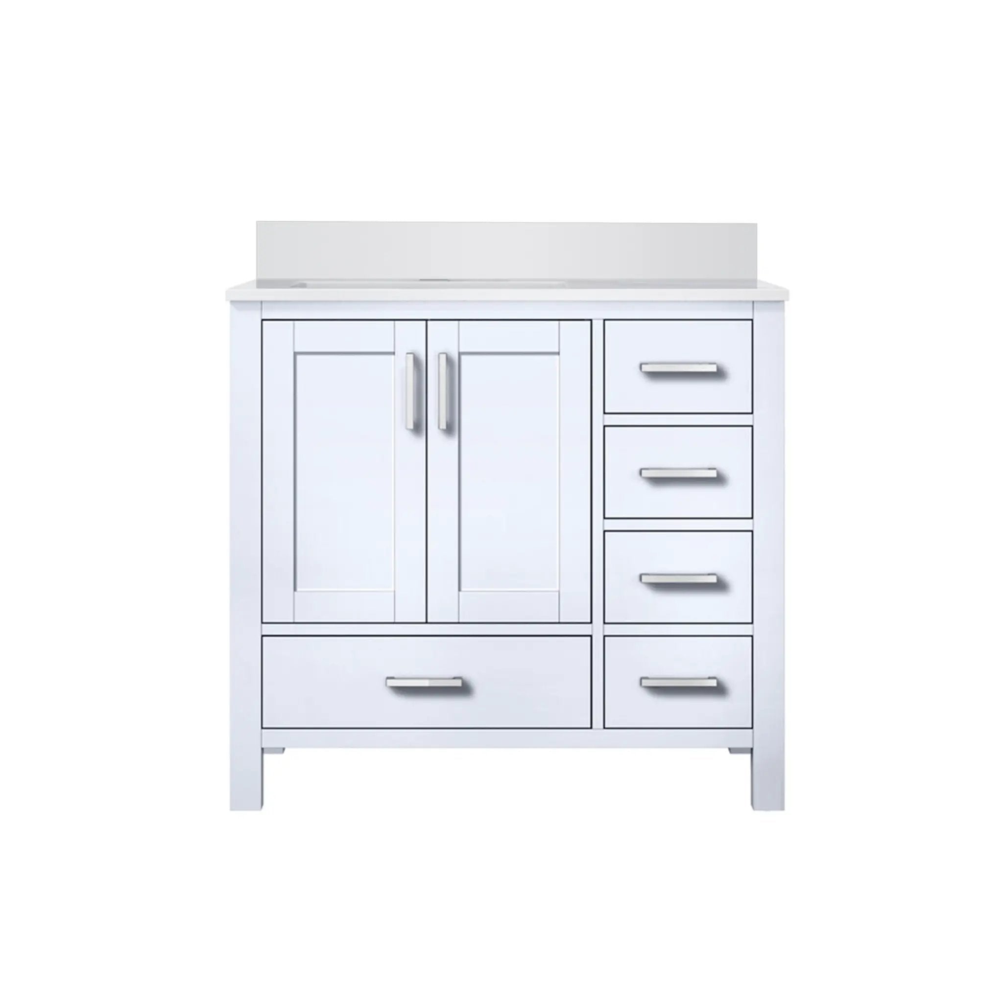Lexora Jacques 36 in. W x 22 in. D Left Offset Bath Vanity by Lexora