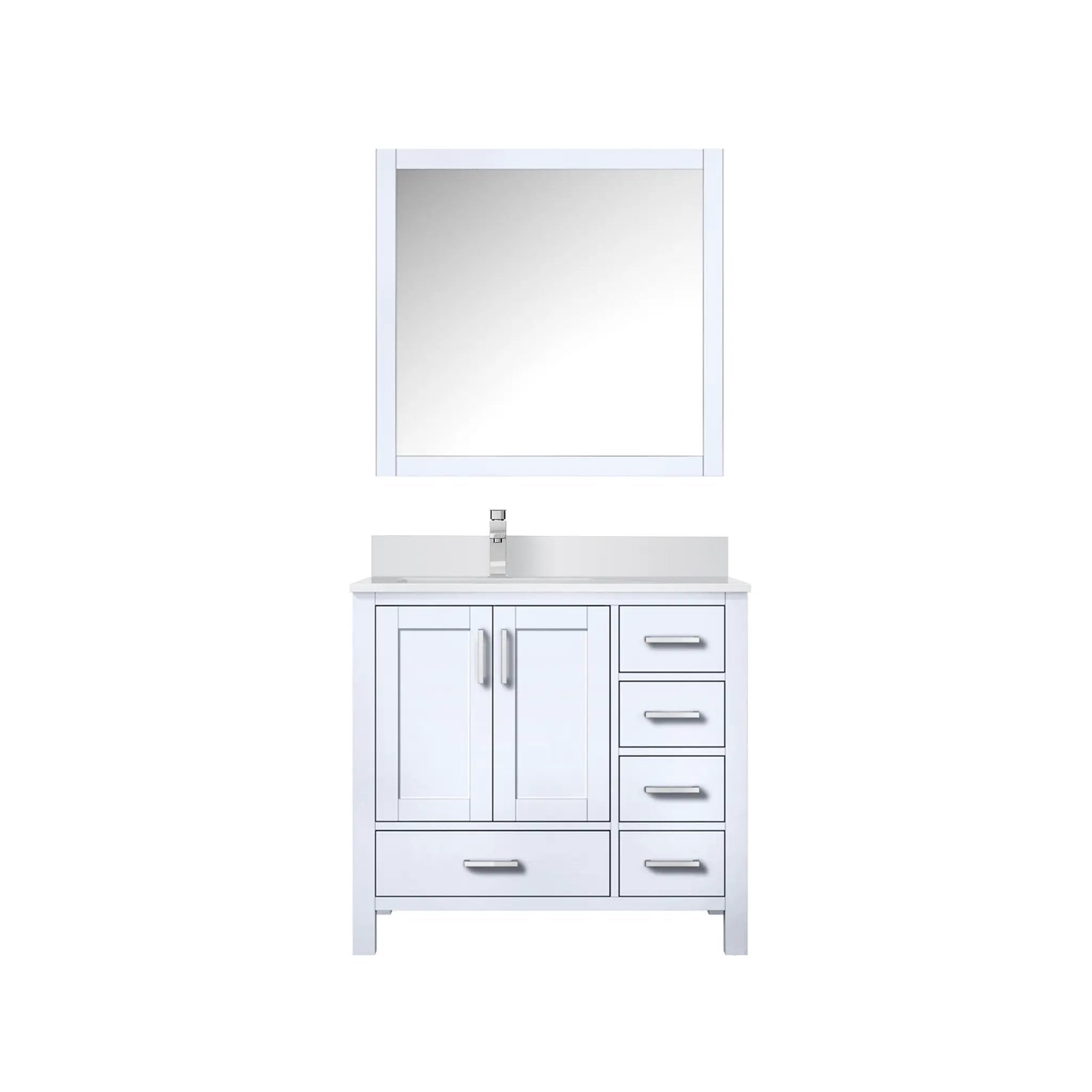 Lexora Jacques 36 in. W x 22 in. D Left Offset Bath Vanity by Lexora