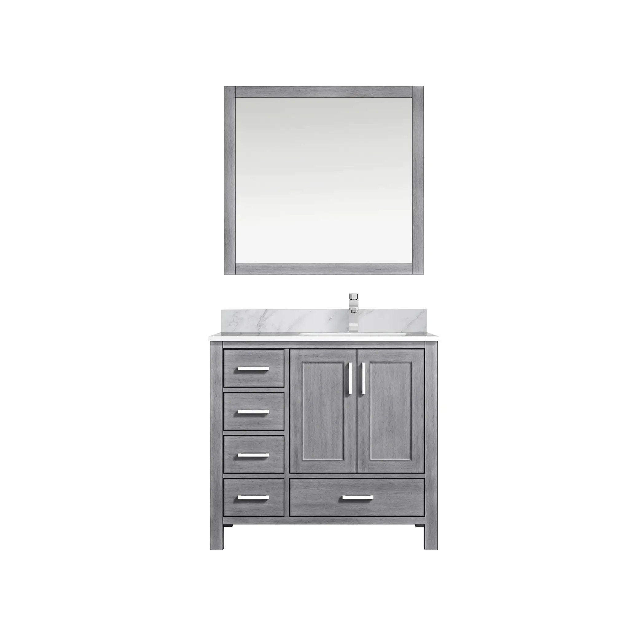 Lexora Jacques 36 in. W x 22 in. D Right Offset Bath Vanity by Lexora