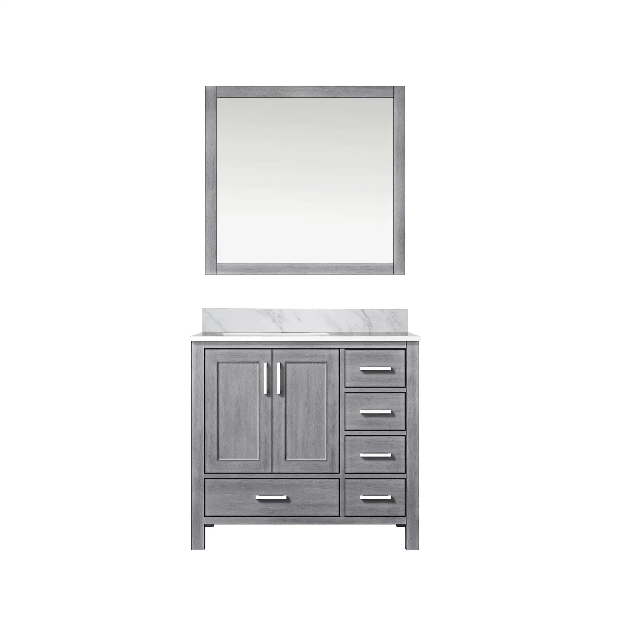 Lexora Jacques 36 in. W x 22 in. D Left Offset Bath Vanity by Lexora
