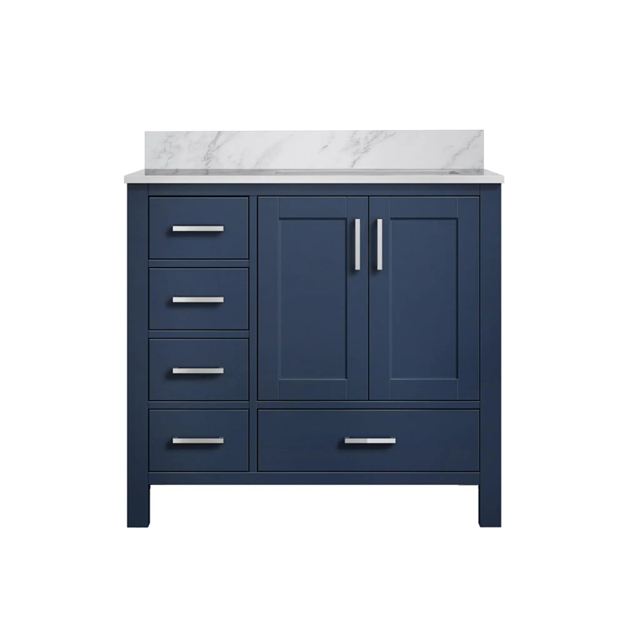 Lexora Jacques 36 in. W x 22 in. D Right Offset Bath Vanity by Lexora