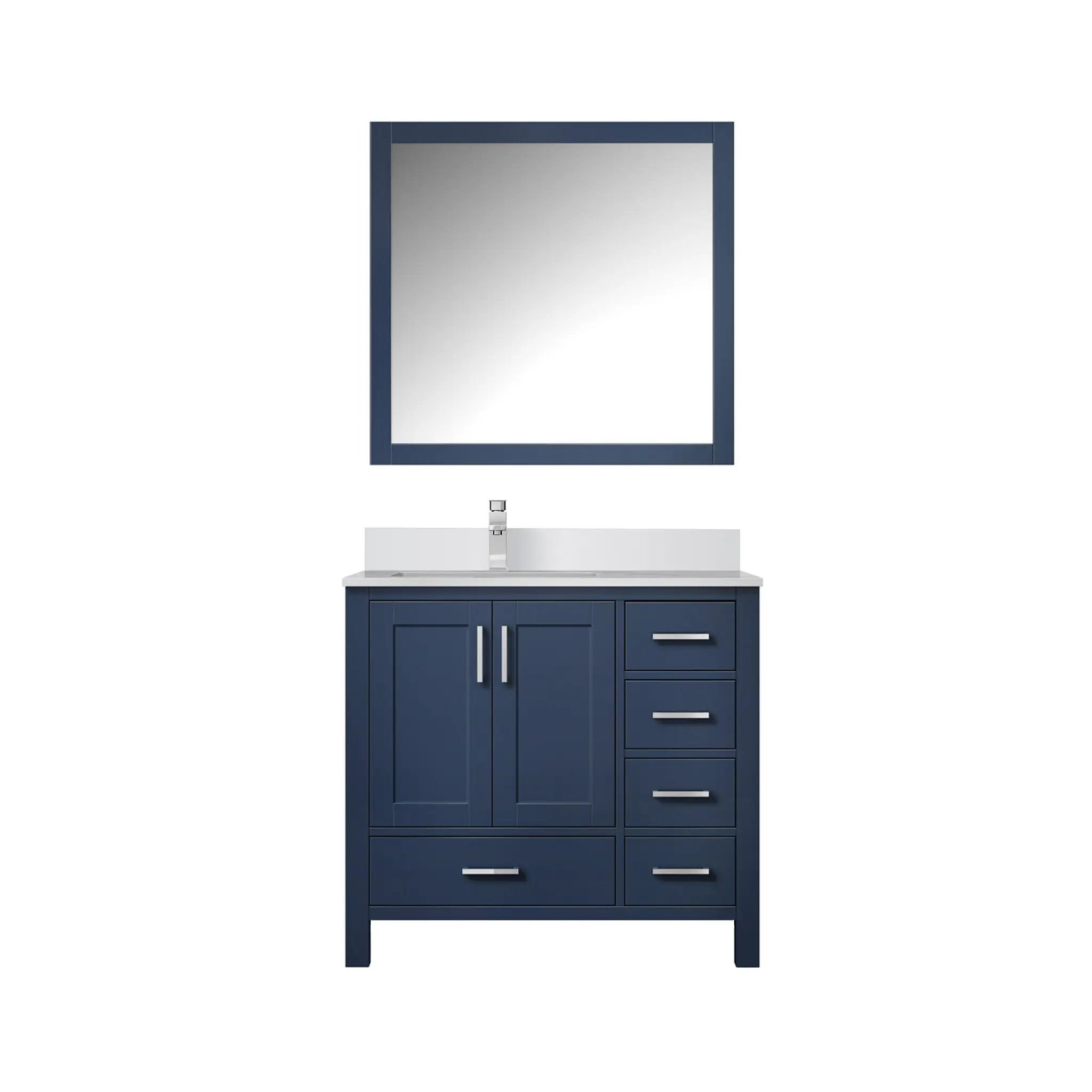 Lexora Jacques 36 in. W x 22 in. D Left Offset Bath Vanity by Lexora
