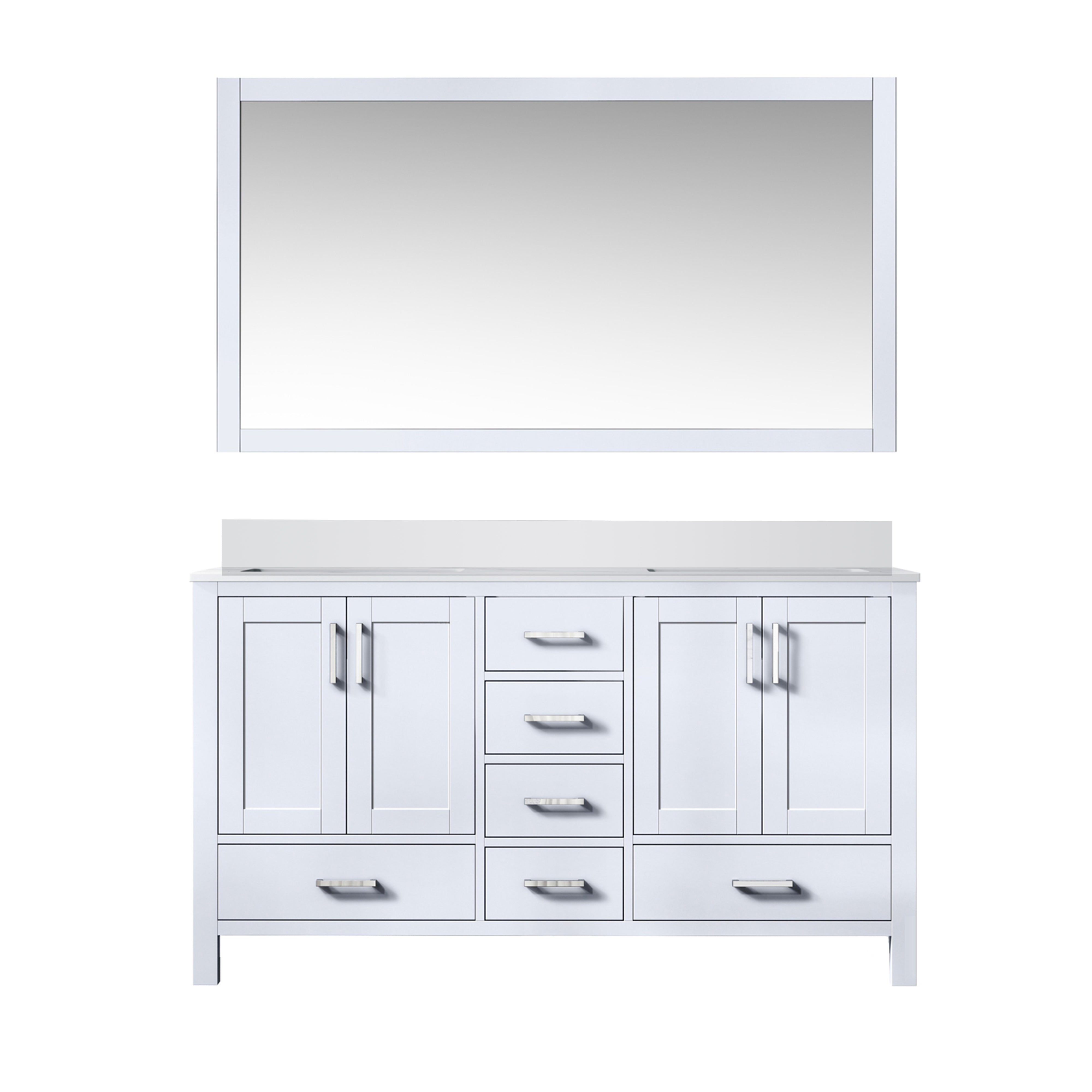 Lexora Jacques 60 in. W x 22 in. D Double Bath Vanity