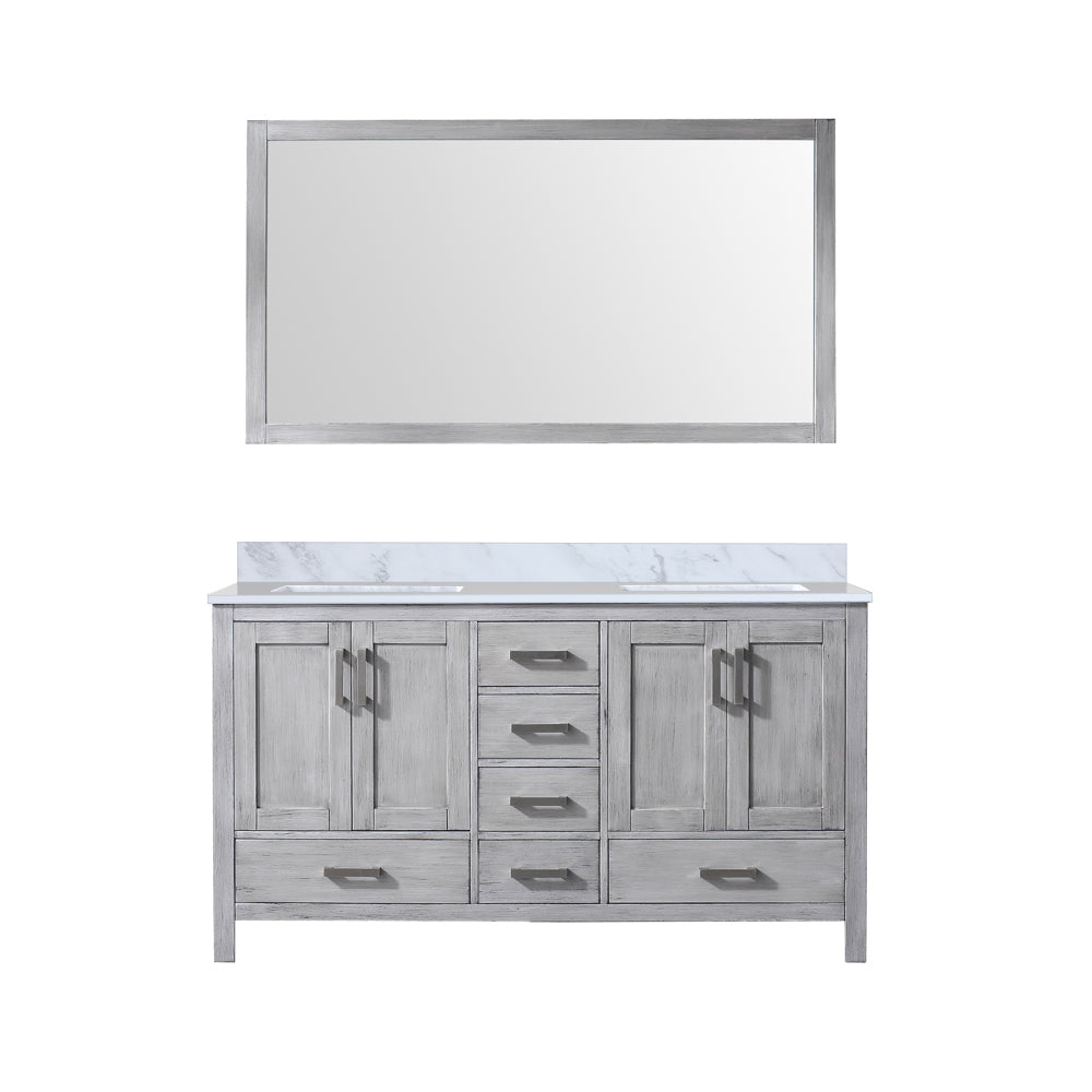 Lexora Jacques 60 in. W x 22 in. D Double Bath Vanity