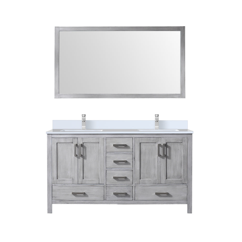 Lexora Jacques 60 in. W x 22 in. D Double Bath Vanity