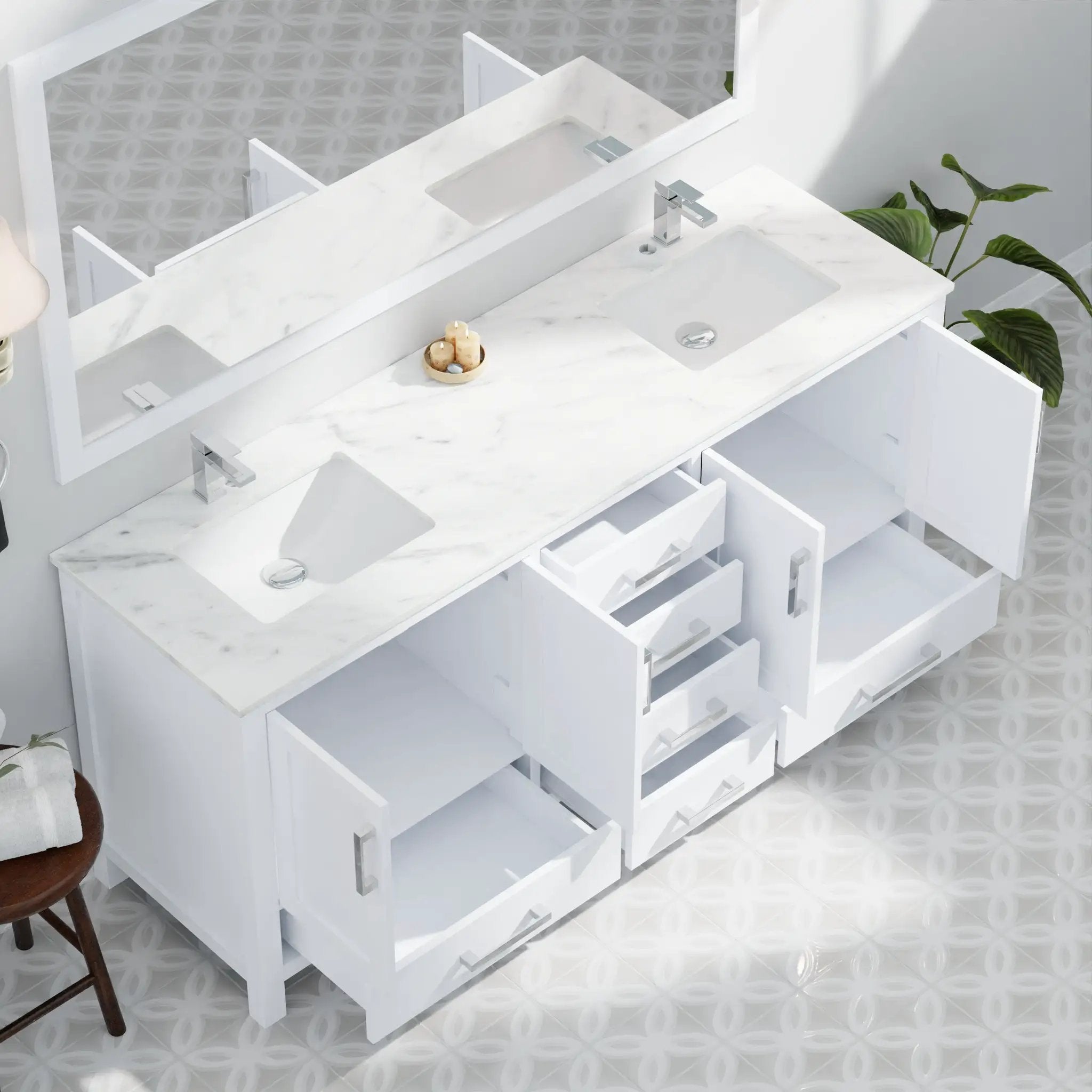 white vanity
