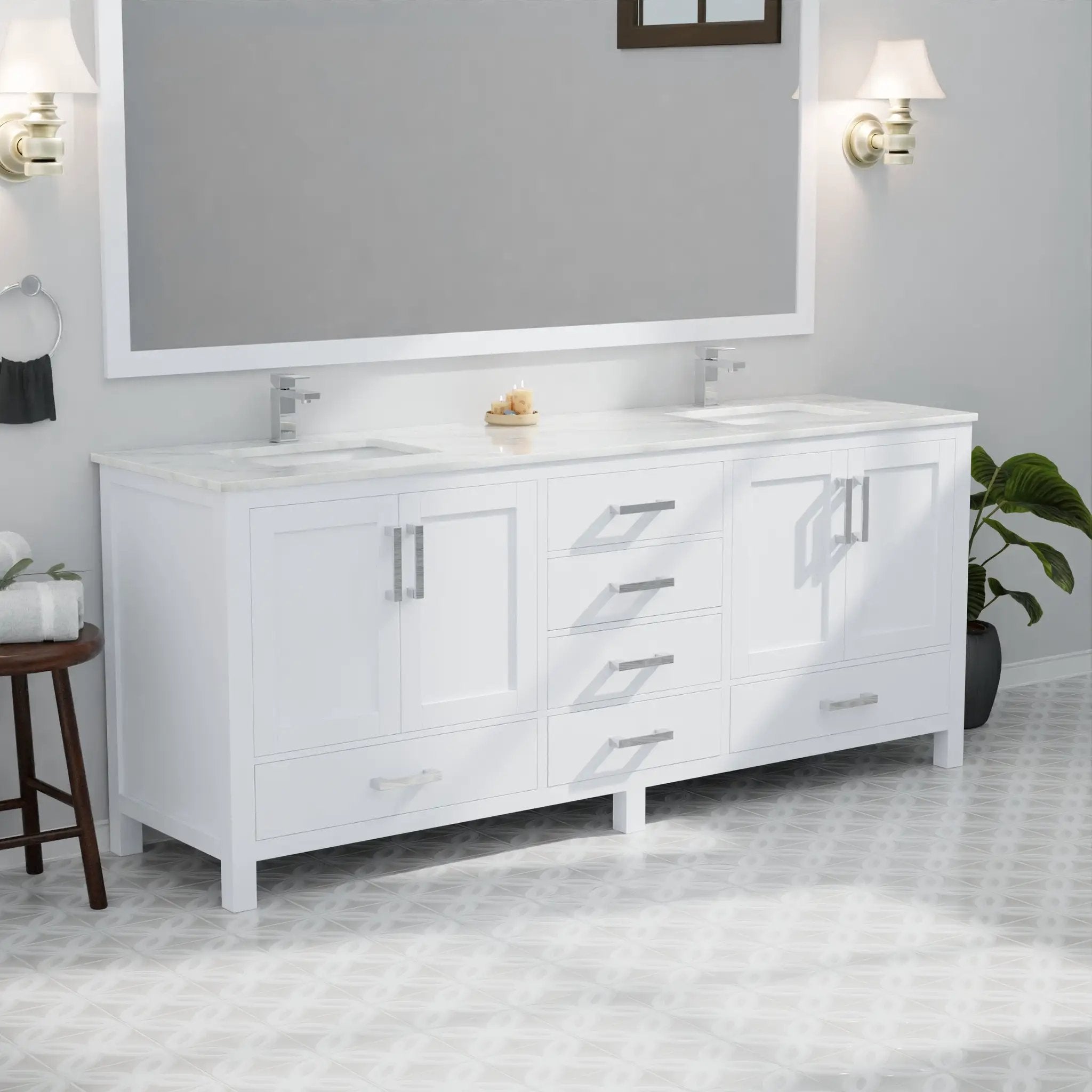 white vanity