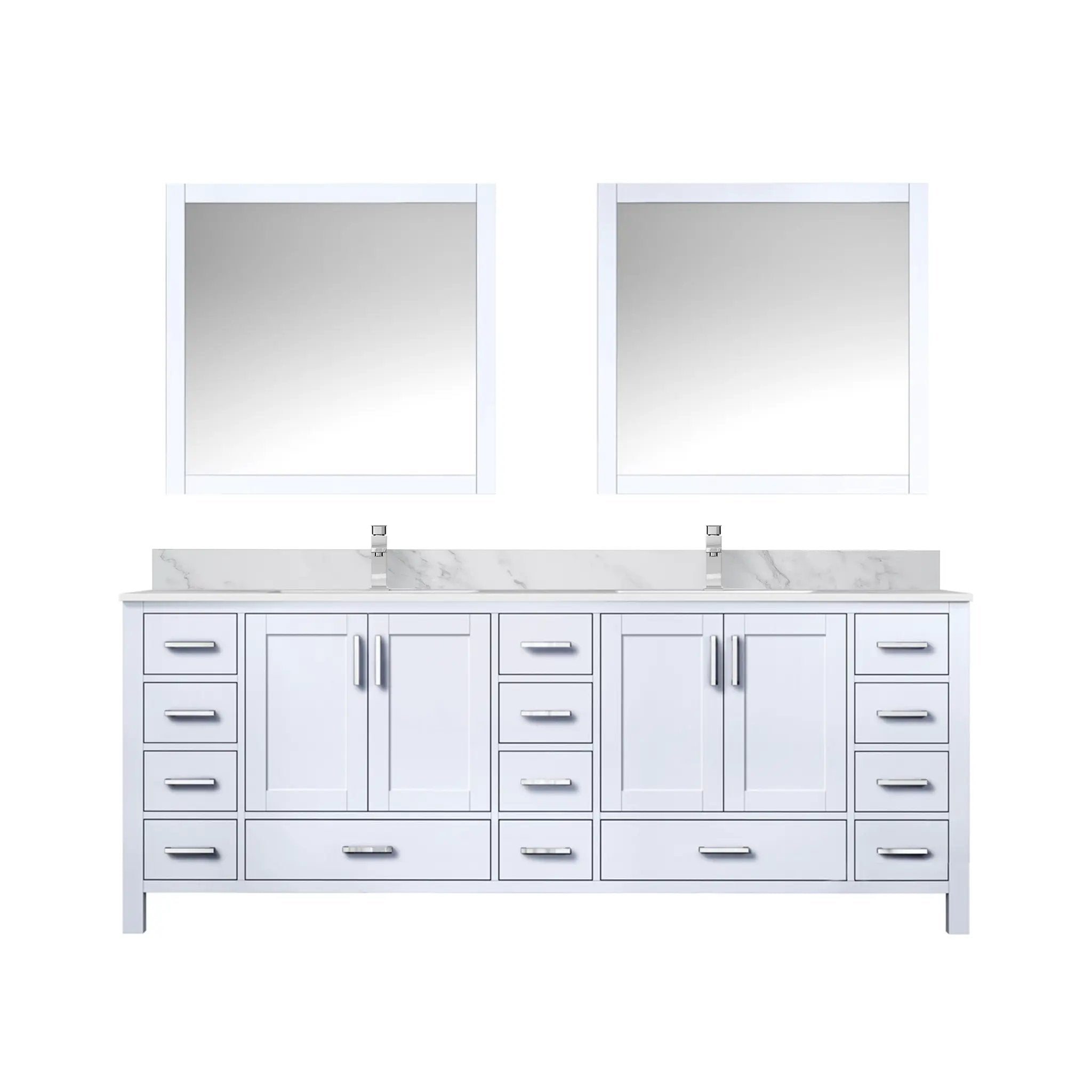 Lexora Jacques 84 in. W x 22 in. D Double Bath Vanity by Lexora