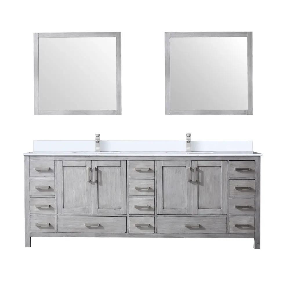 Lexora Jacques 84 in. W x 22 in. D Double Bath Vanity by Lexora