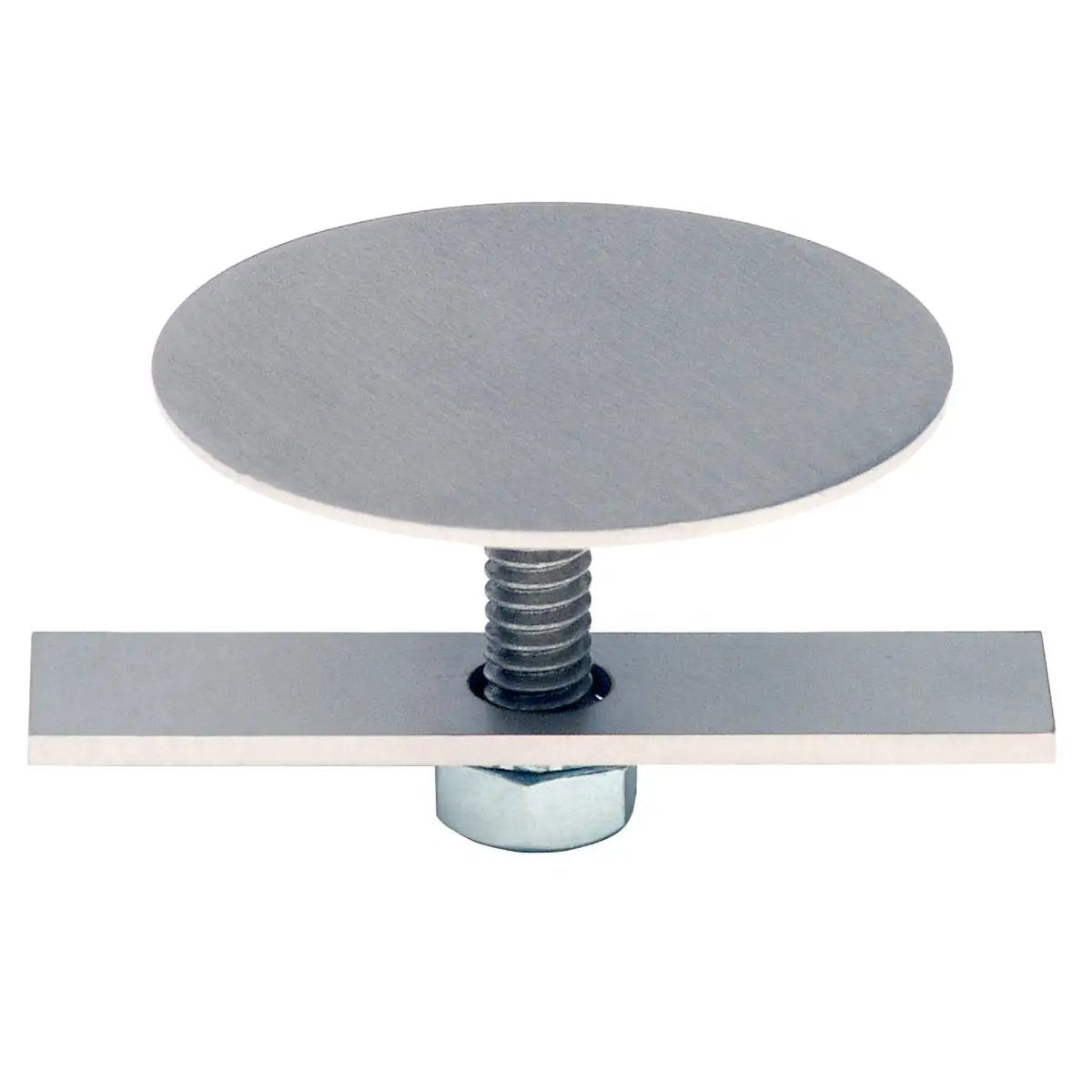 brushed bolt-on faucet hole cover