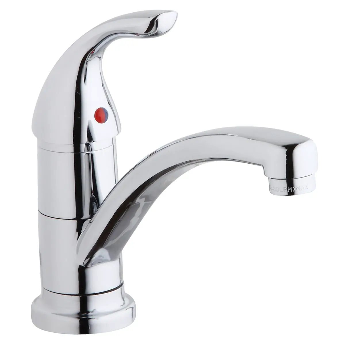 chrome deck mount kitchen faucet