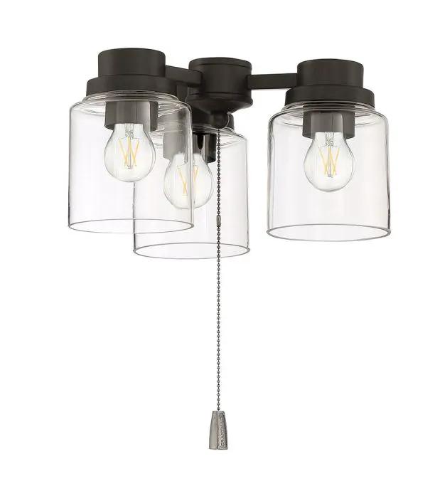 flat black outdoor lighting/outdoor fans