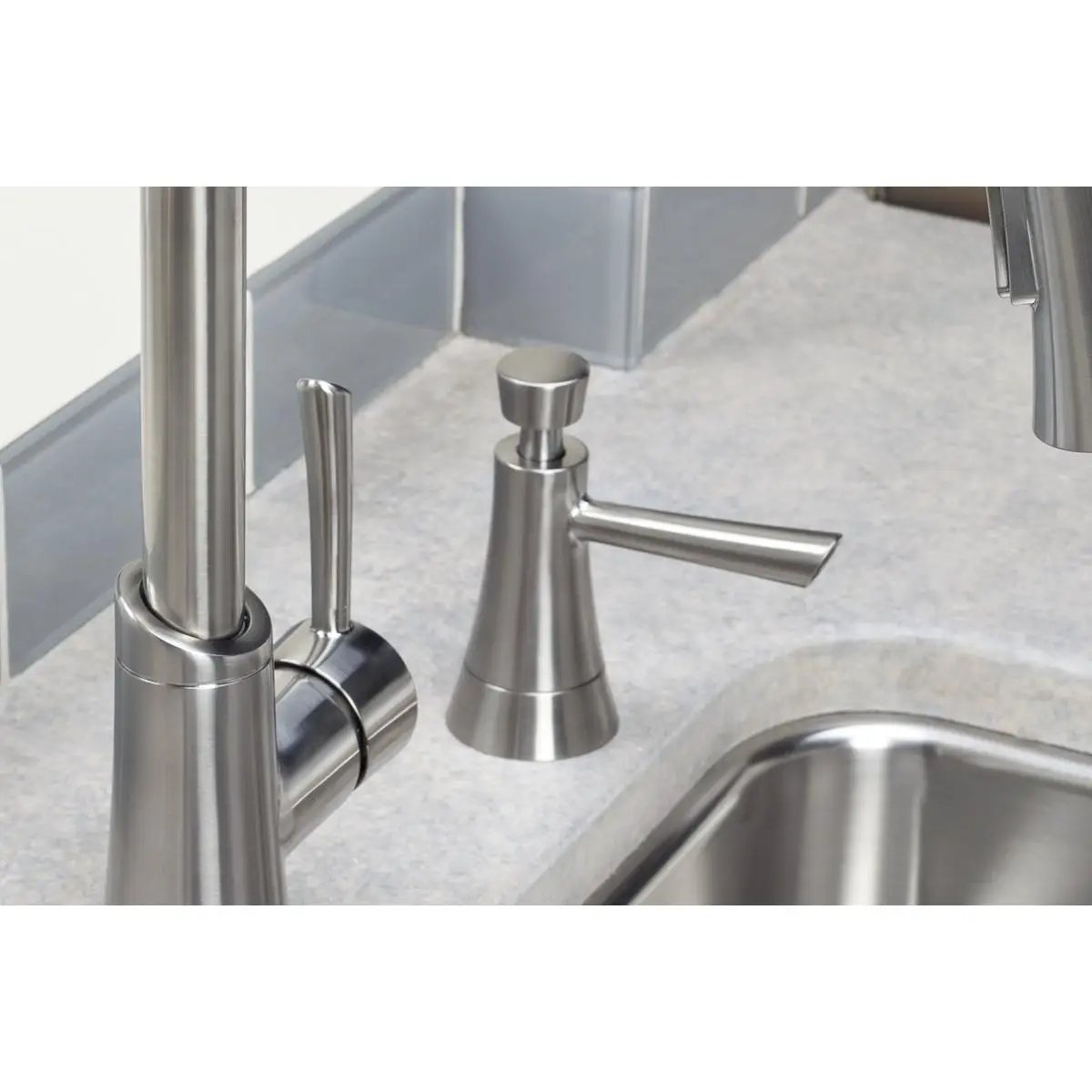 chrome soap/lotion dispenser