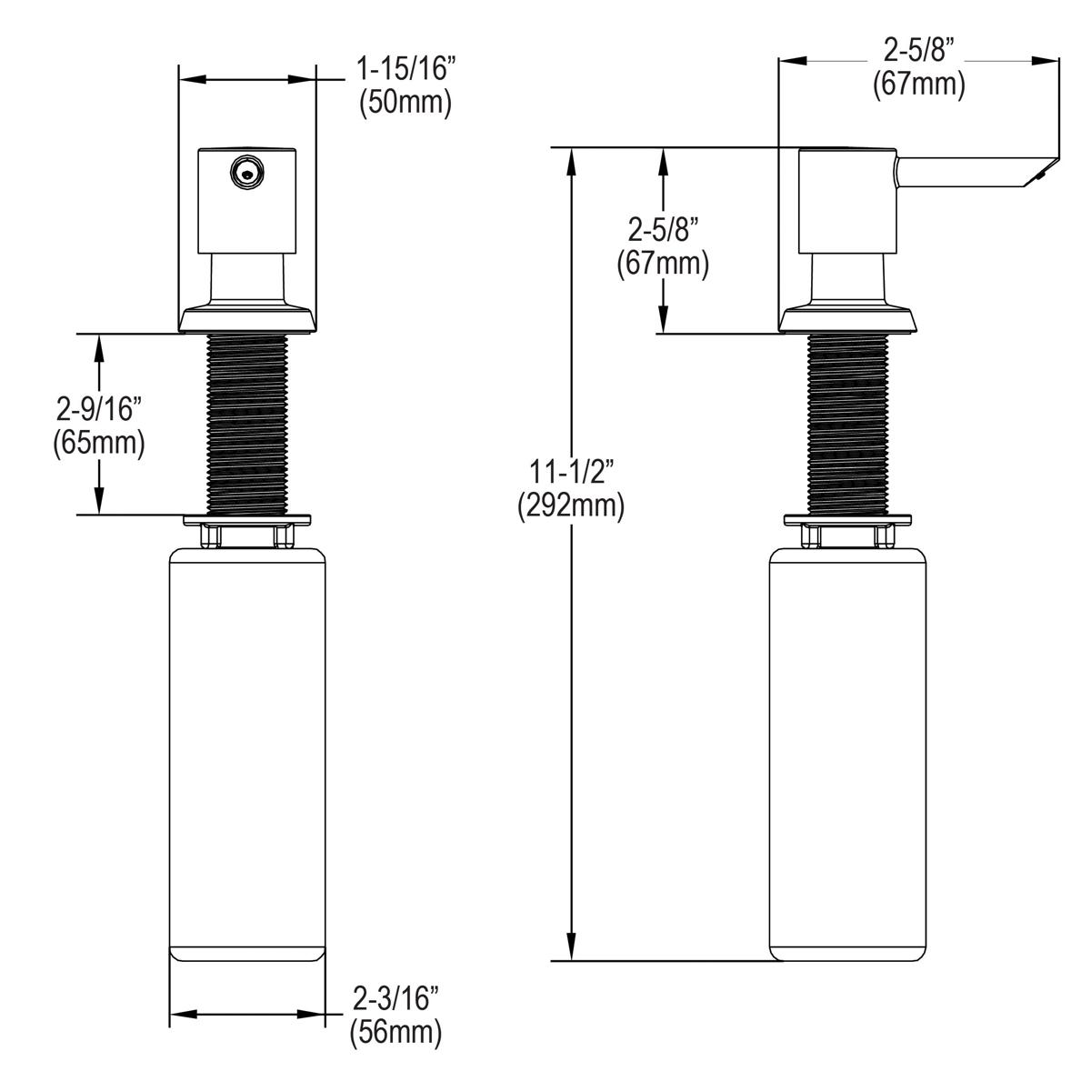chrome soap/lotion dispenser