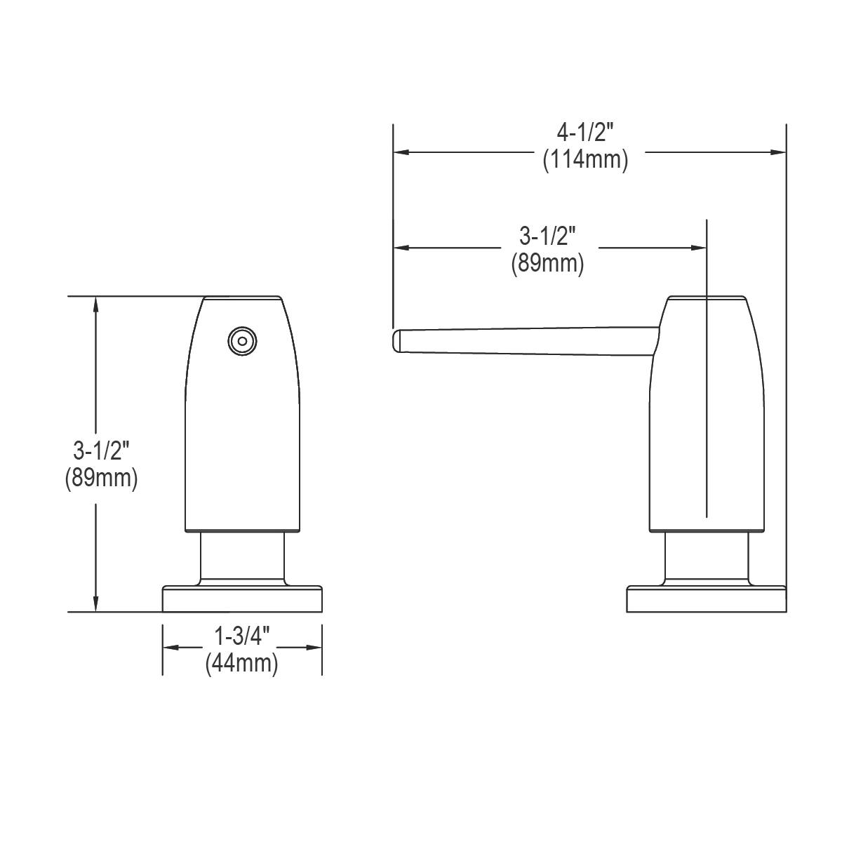 chrome soap/lotion dispenser