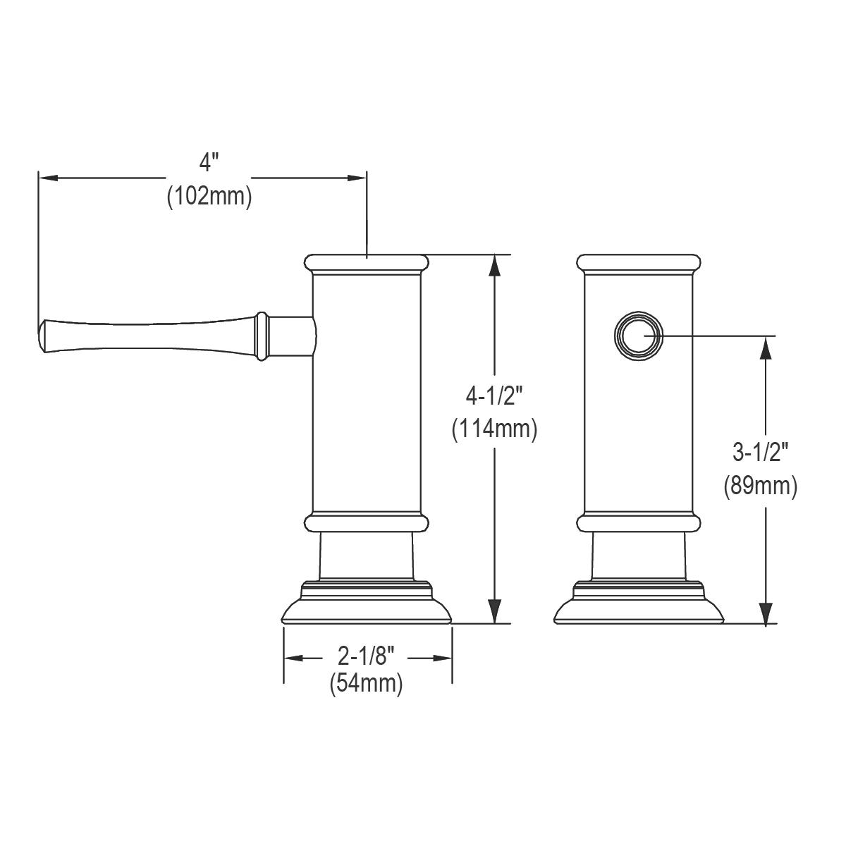 chrome soap/lotion dispenser