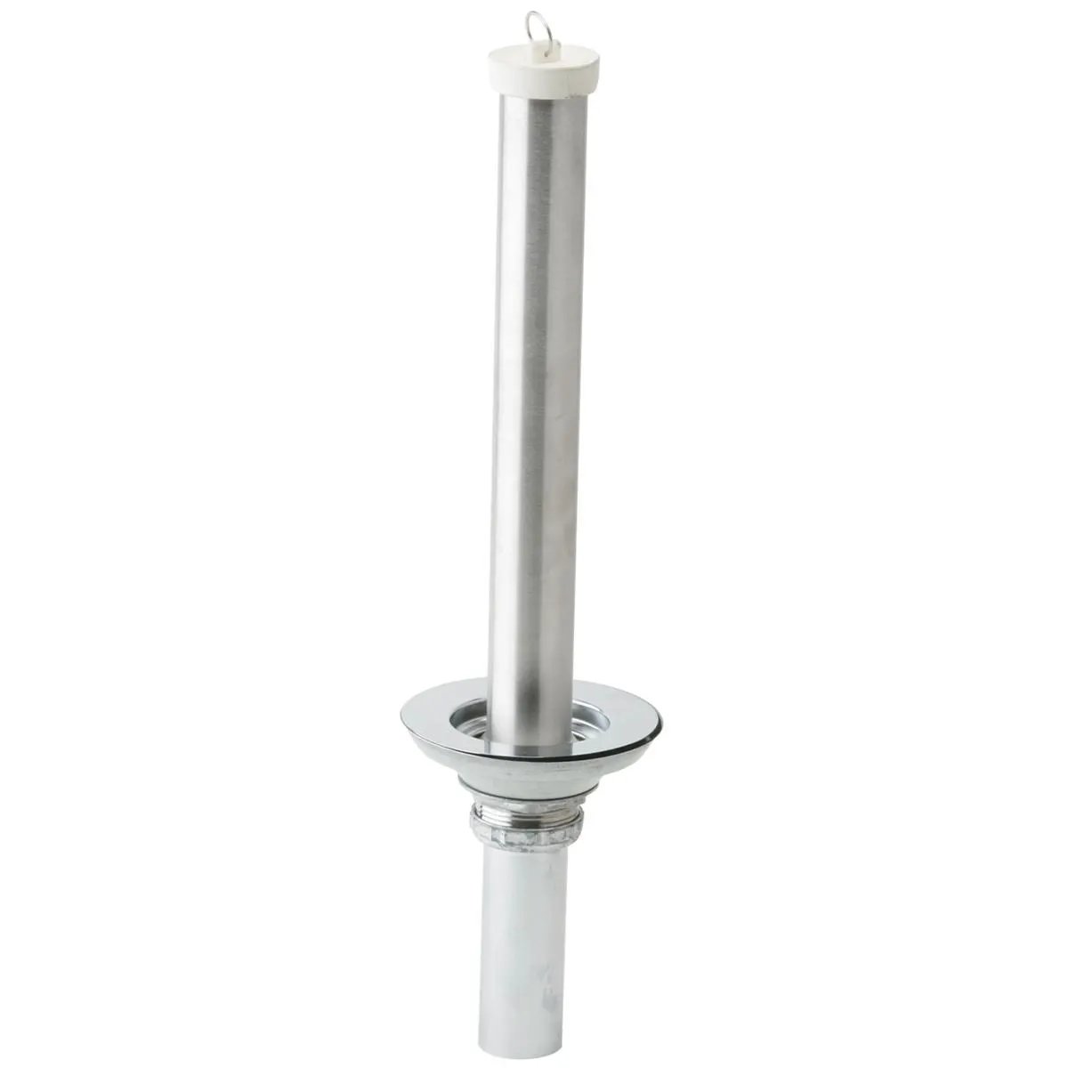 polished stainless steel drain