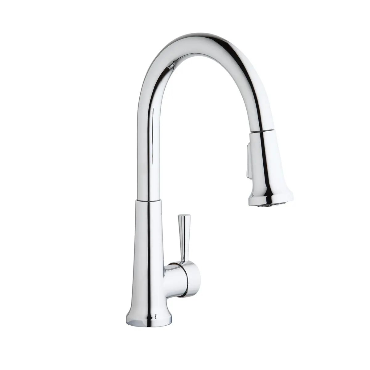 chrome deck mount kitchen faucet