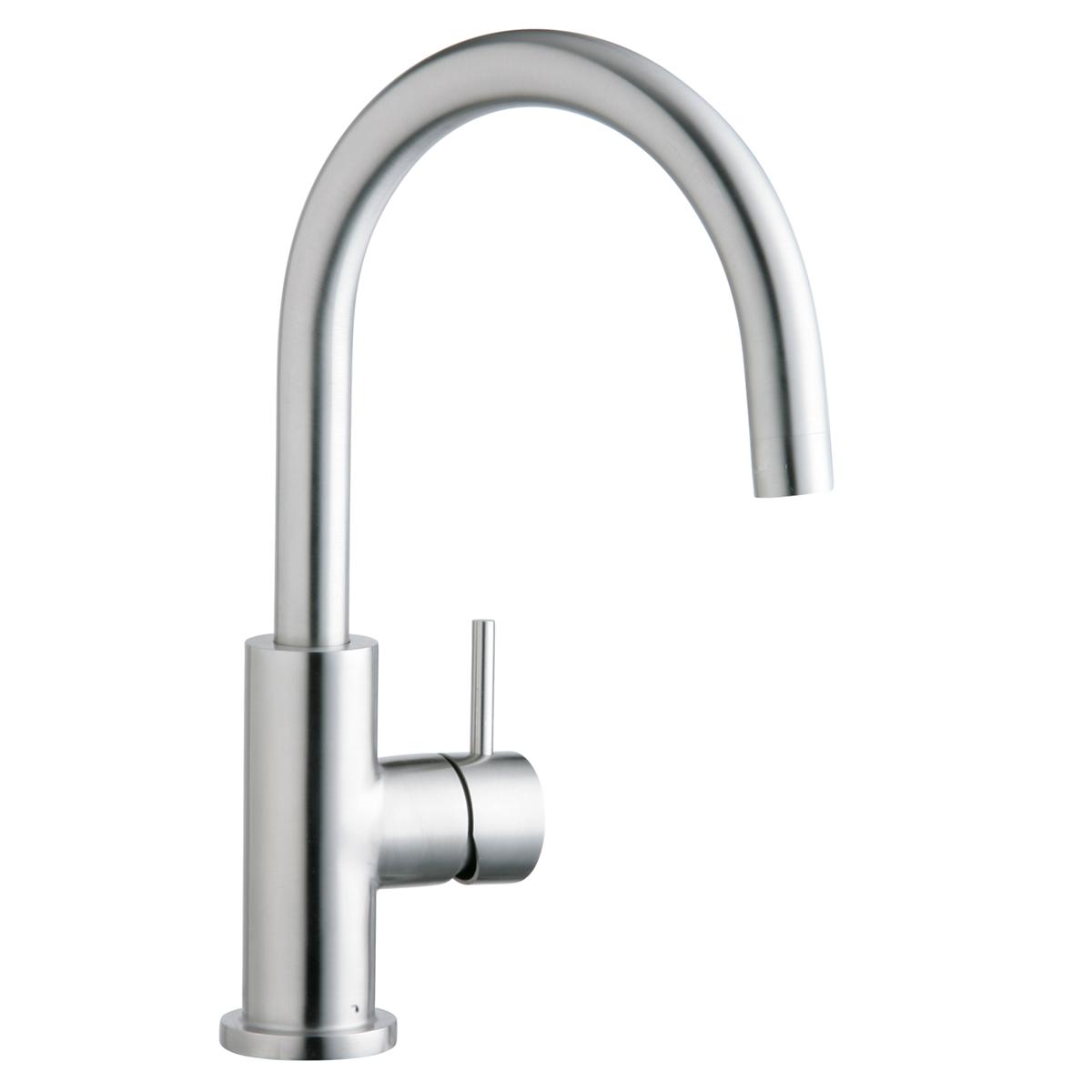 satin stainless steel kitchen faucet