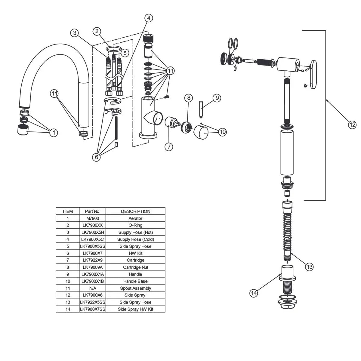 satin stainless steel kitchen faucet