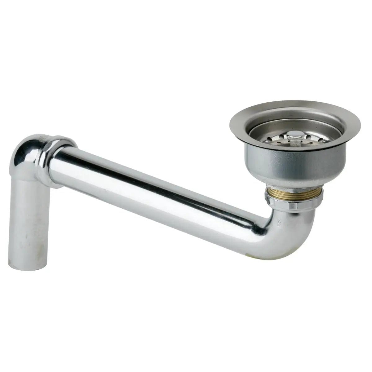 polished stainless steel drain