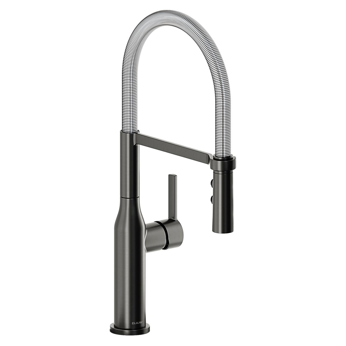 Elkay Avado Single Hole Kitchen Faucet with Semi-professional Spout and Forward Only Lever Handle
