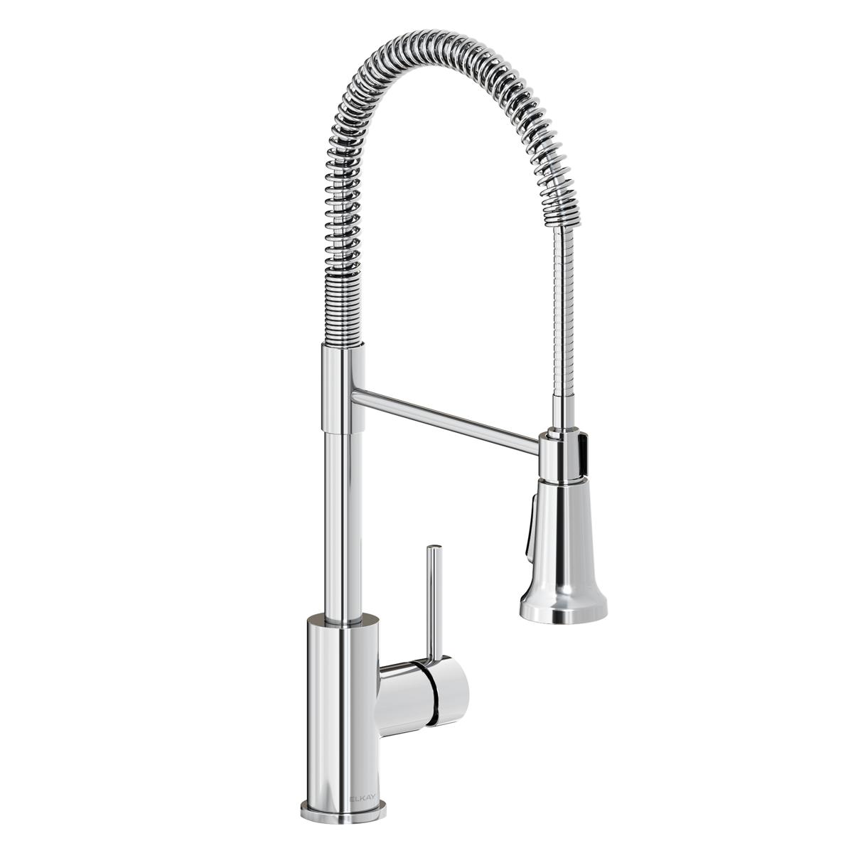 chrome kitchen faucet