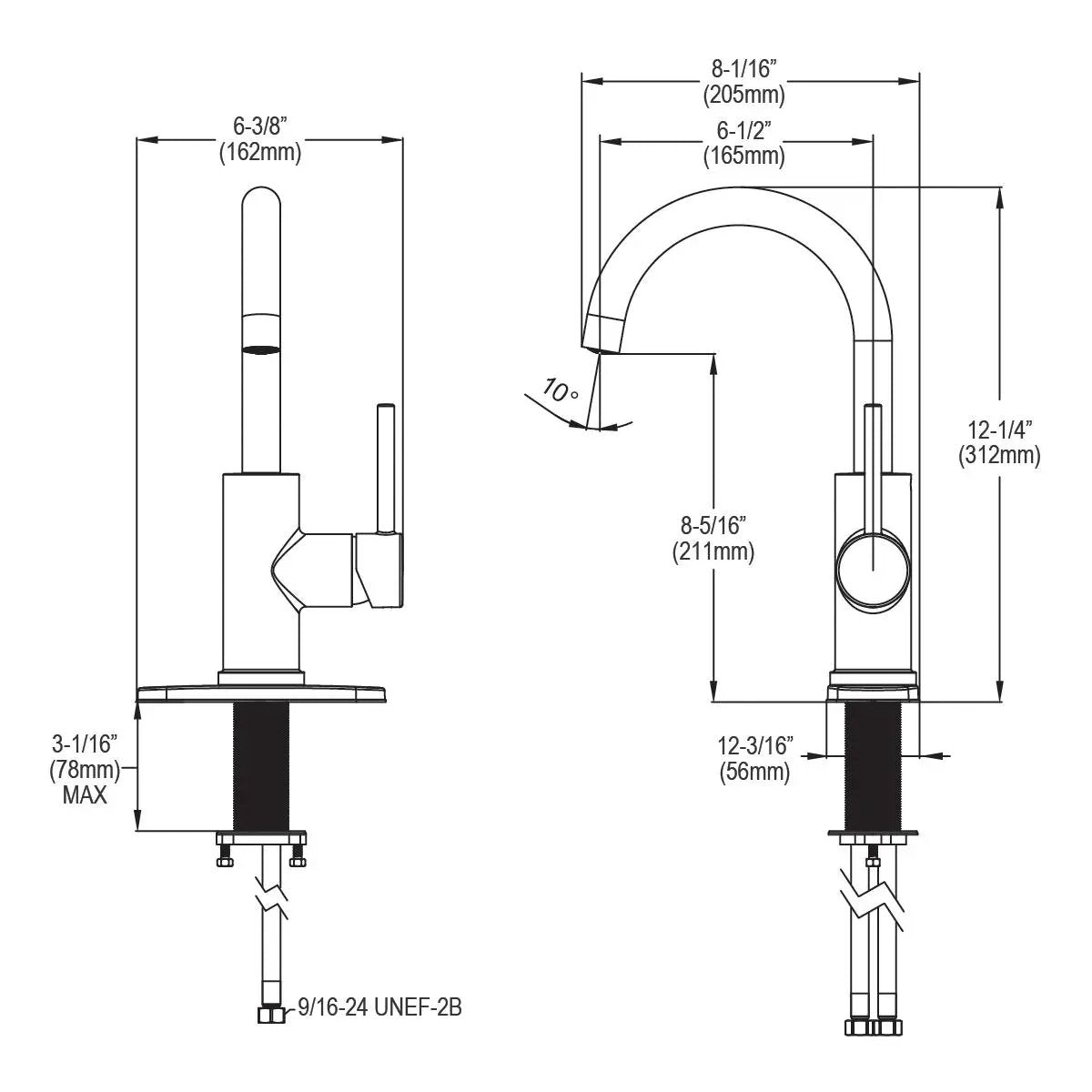 chrome bar faucet