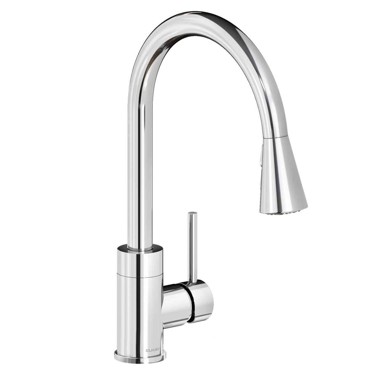 chrome kitchen faucet