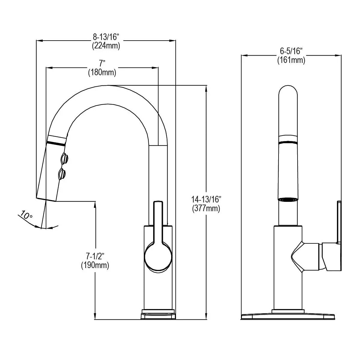 chrome bar faucet