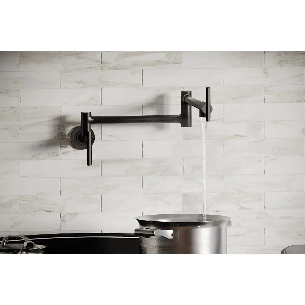 chrome pot filler