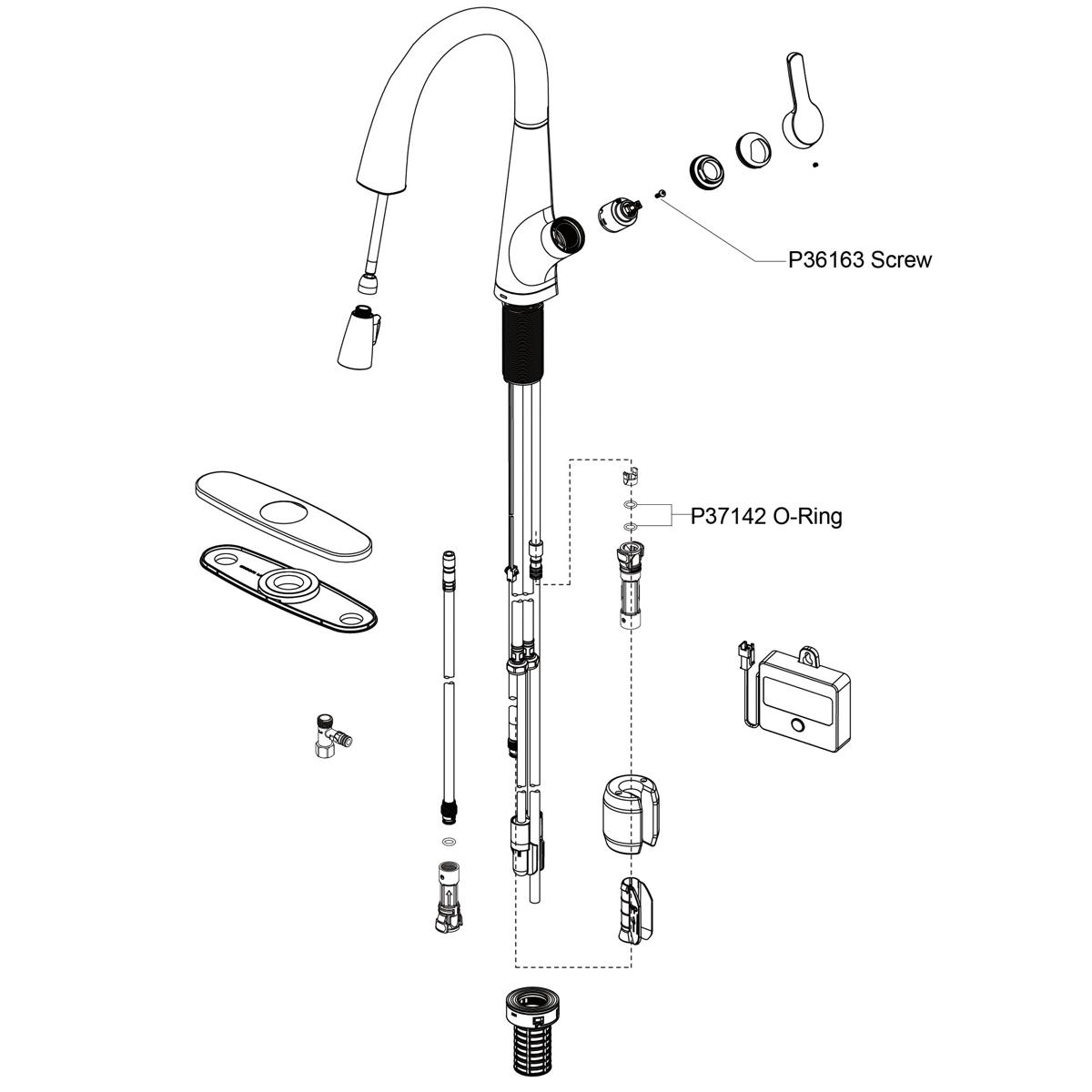 chrome 2-in-1 kitchen faucet