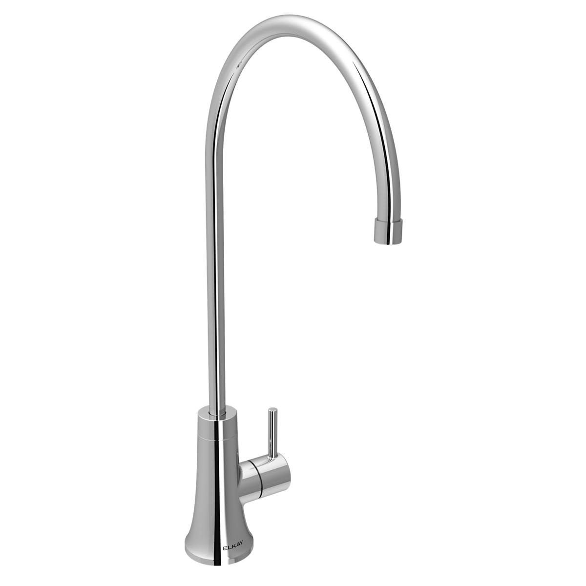 chrome beverage faucet