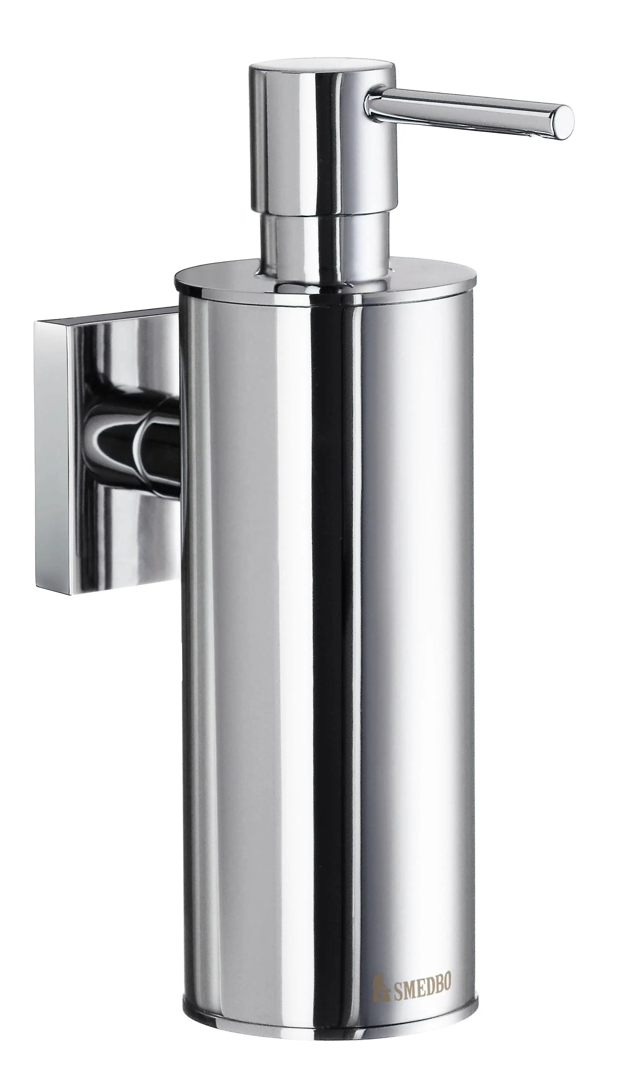 polished chrome soap dispenser