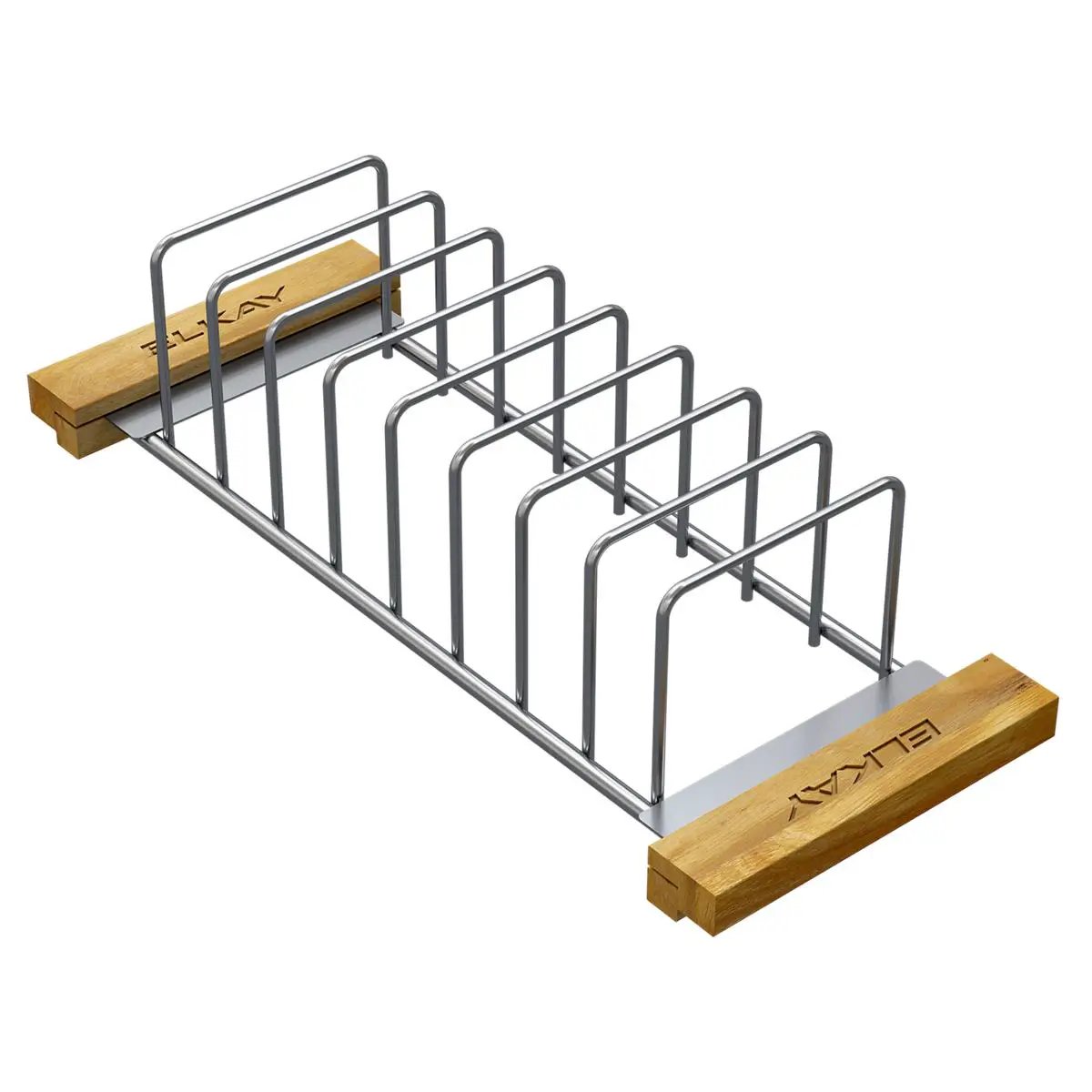 polished stainless steel drying rack