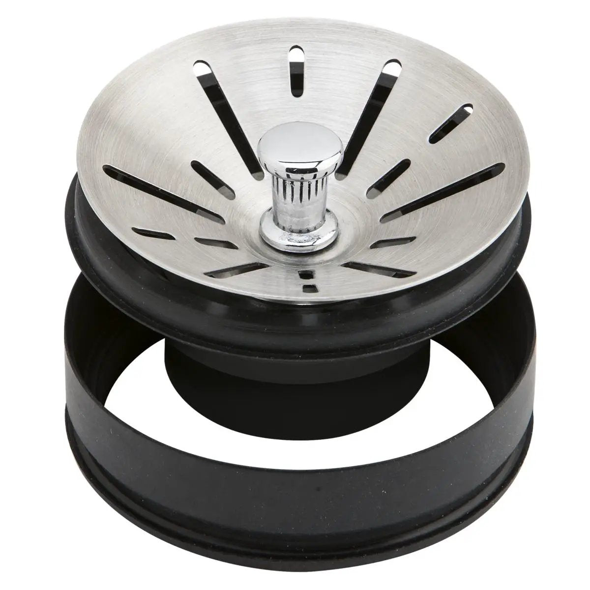 polished stainless steel garbage disposal