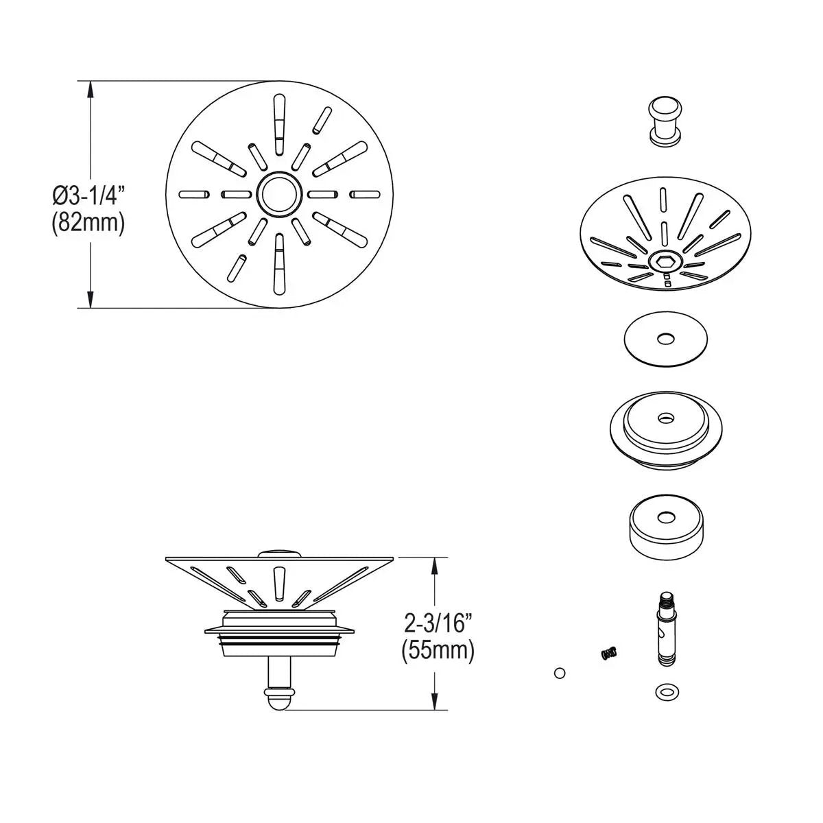 polished stainless steel garbage disposal