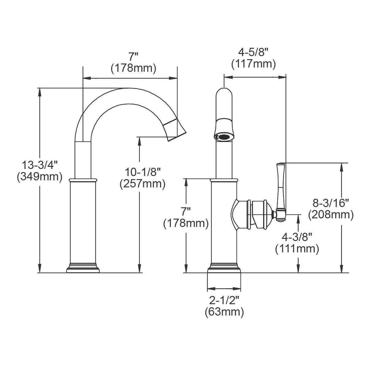 chrome bar faucet