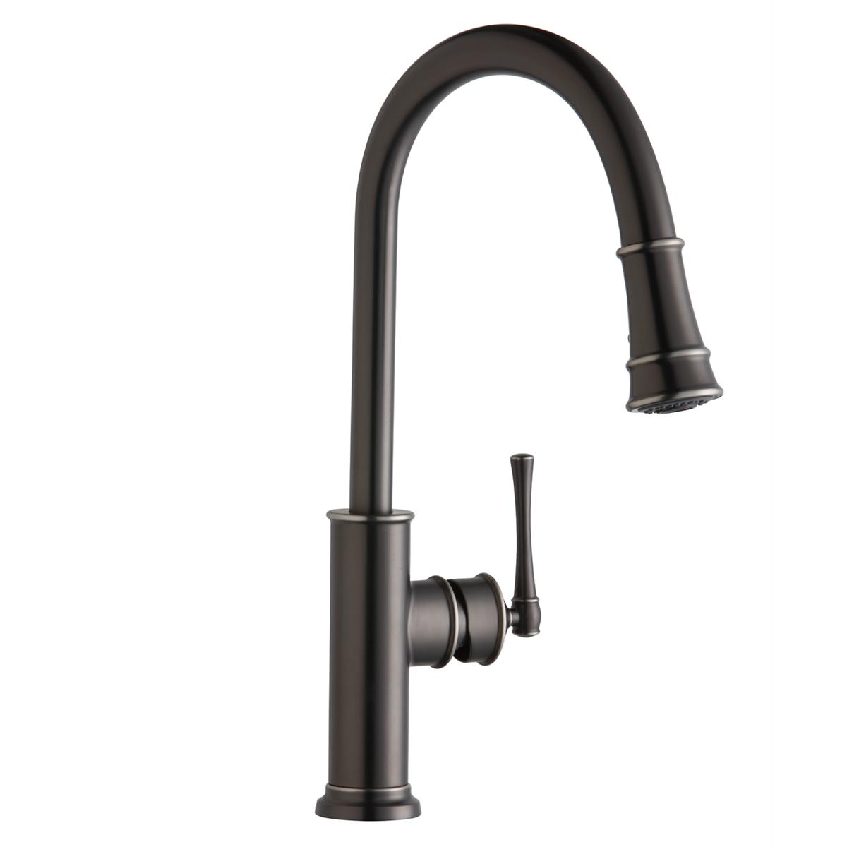 Elkay Explore Single Hole Kitchen Faucet with Pull-down Spray and Forward Only Lever Handle