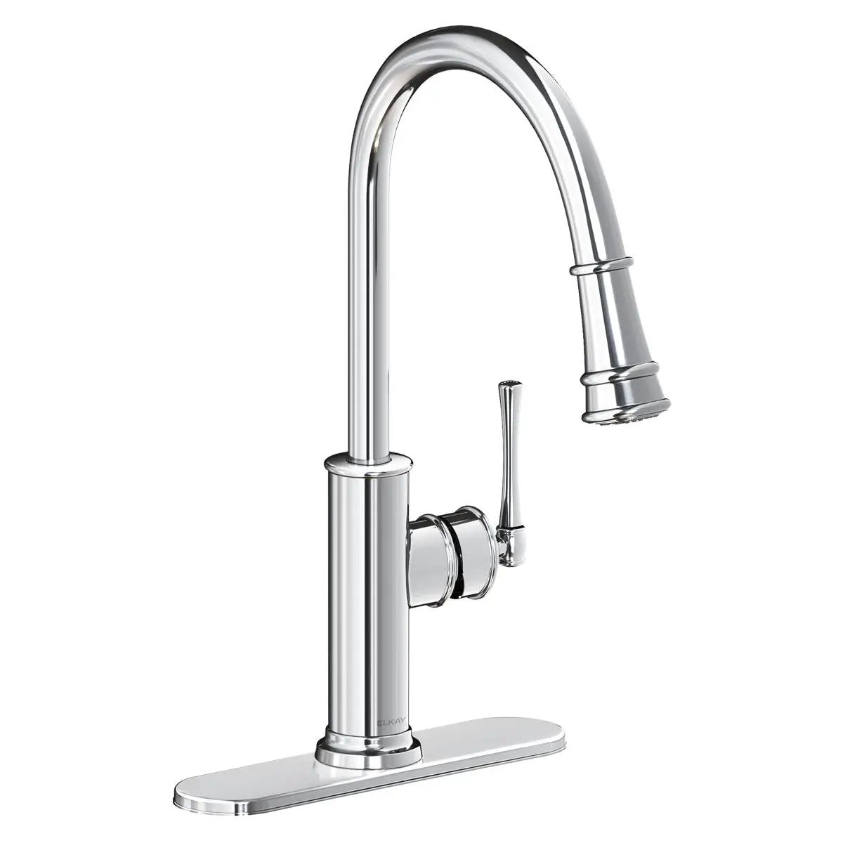 chrome kitchen faucet