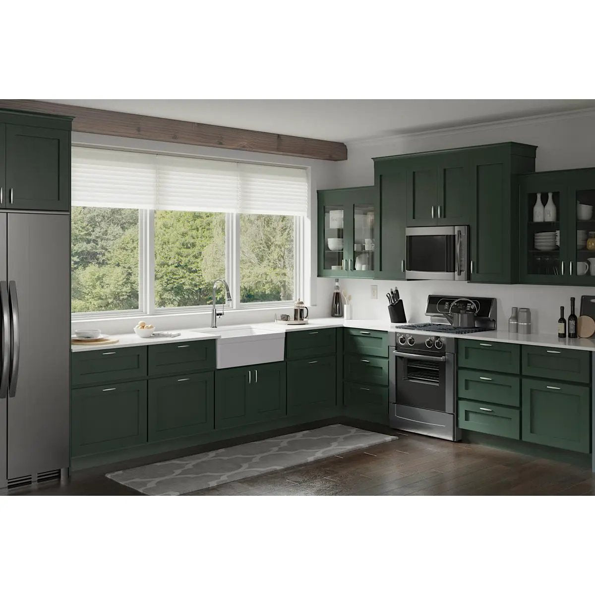 chrome kitchen faucet