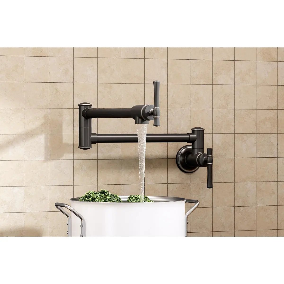 chrome pot filler