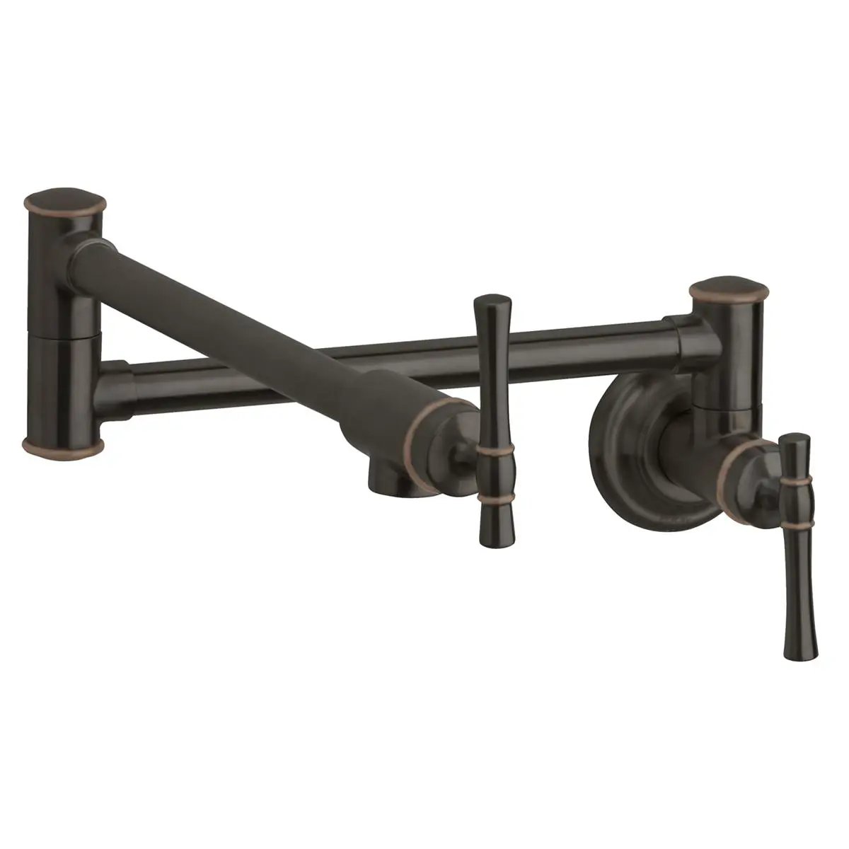 Elkay Explore Wall Mount Single Hole Pot Filler Kitchen Faucet with Lever Handles by Elkay