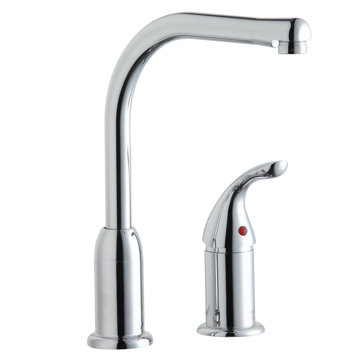 chrome kitchen faucet