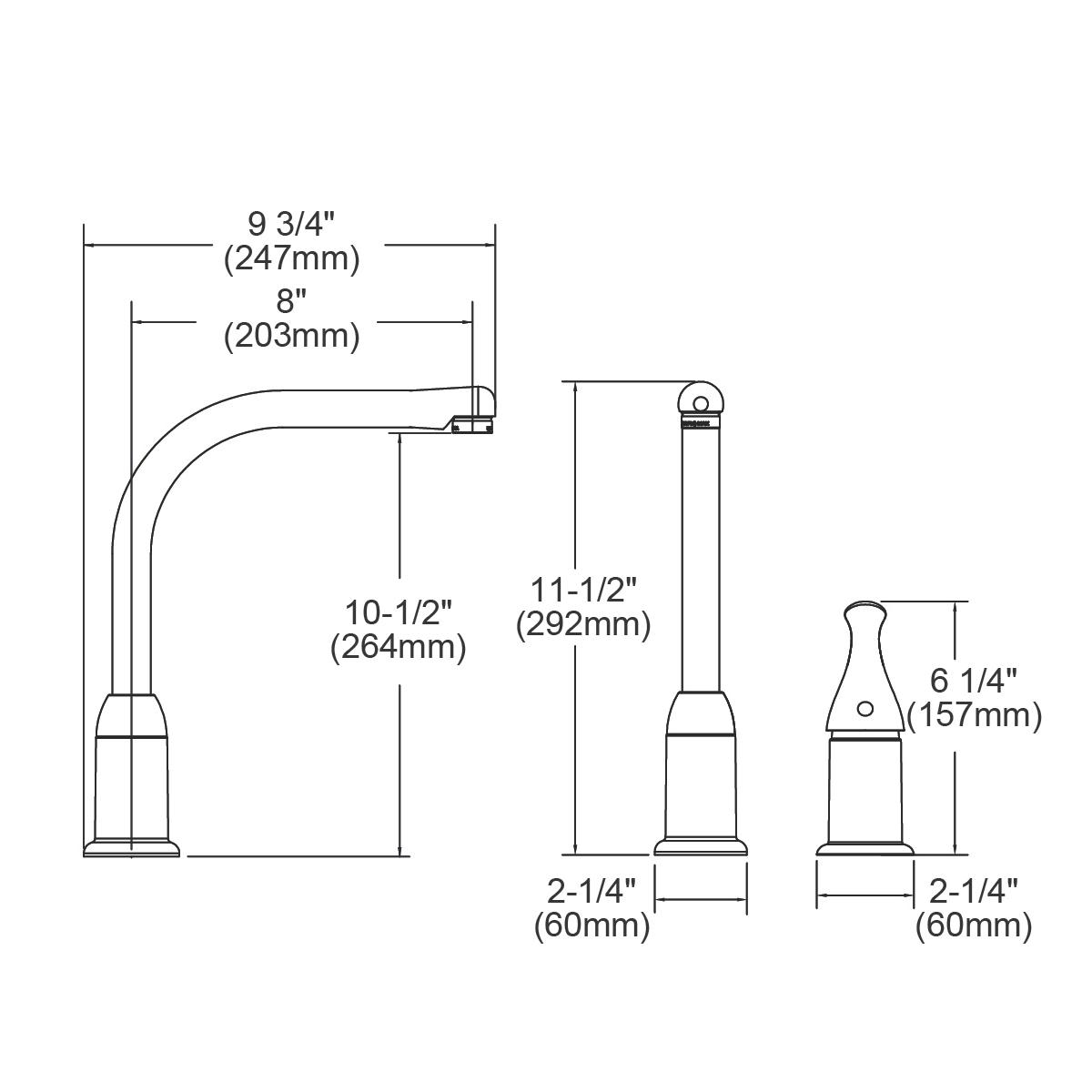 chrome kitchen faucet