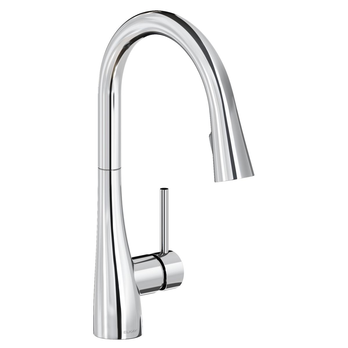 chrome kitchen faucet