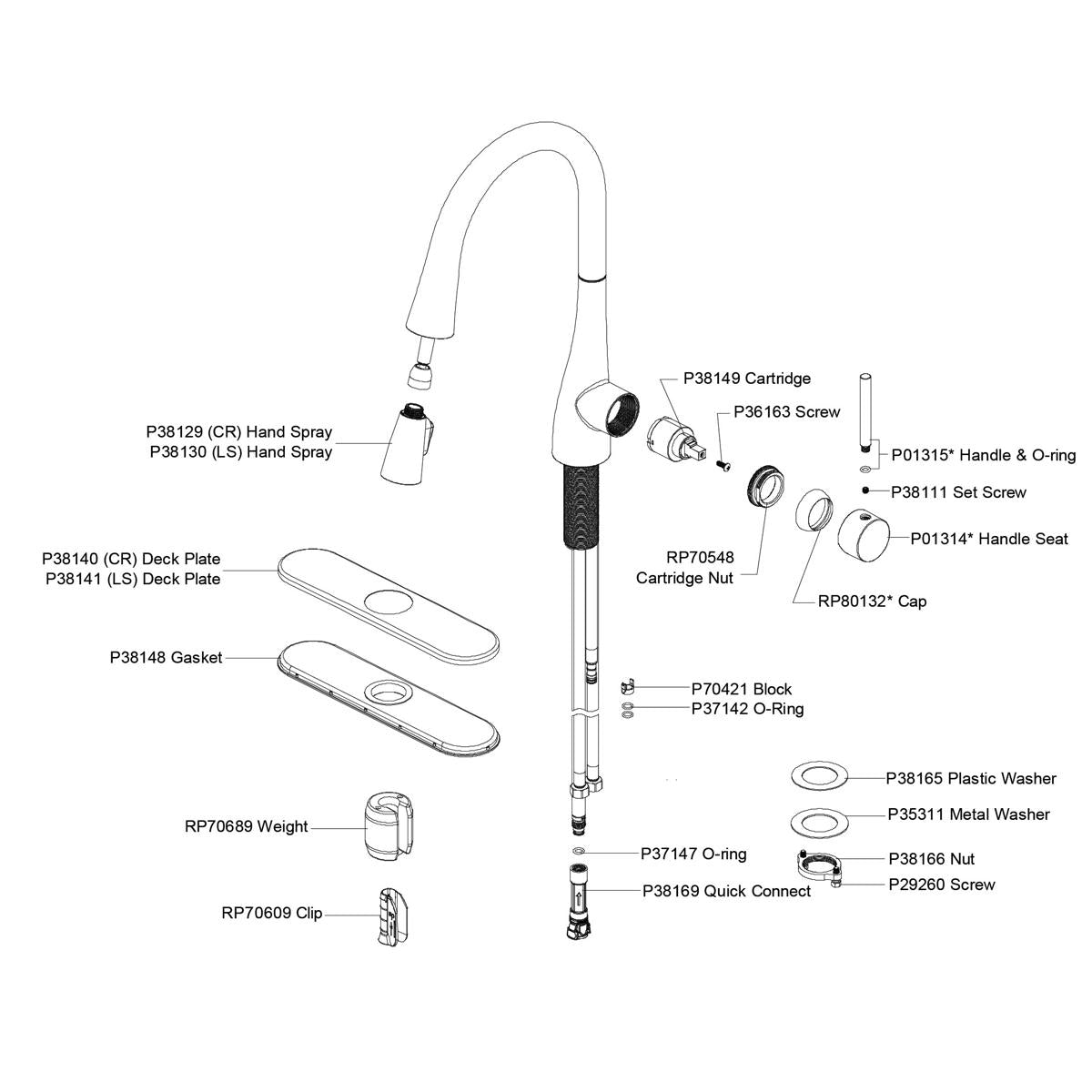 chrome kitchen faucet