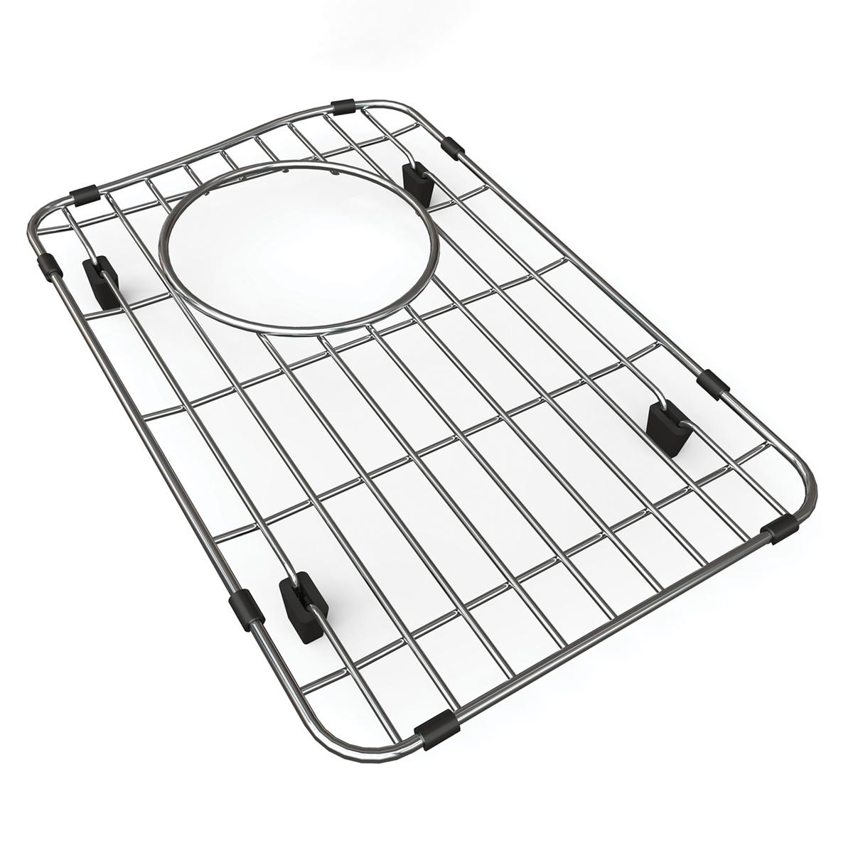 polished stainless steel bottom grid