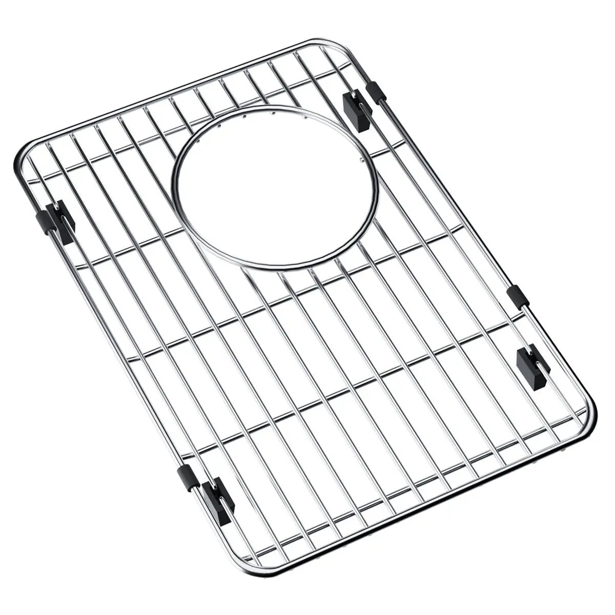 polished stainless steel bottom grid