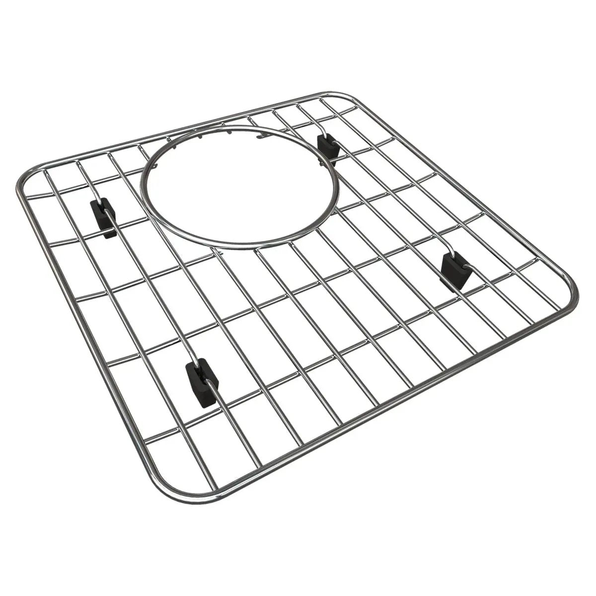 polished stainless steel bottom grid